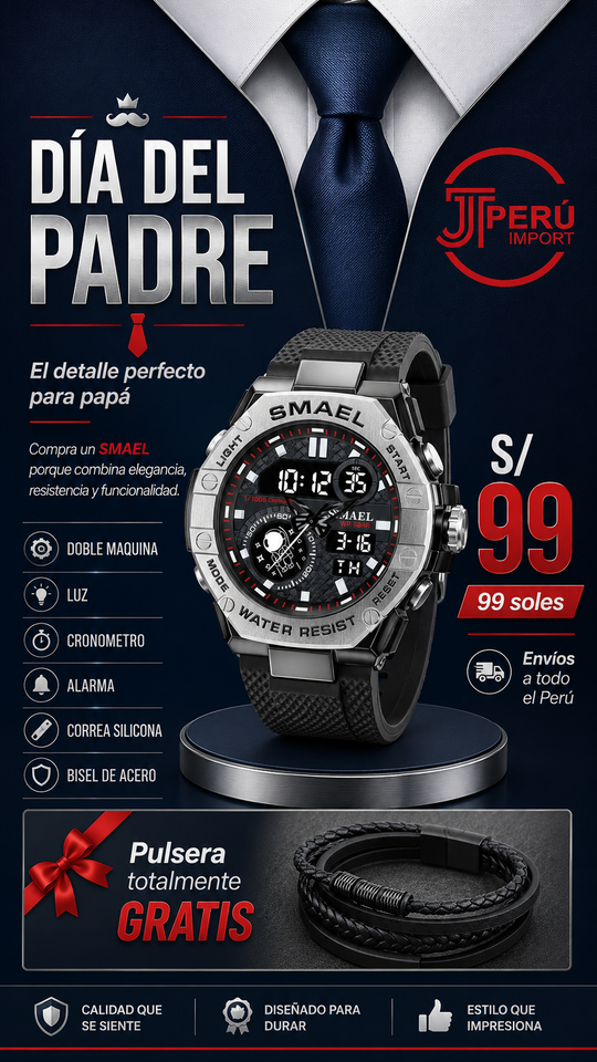 SMAEL 8068 SILVER BL