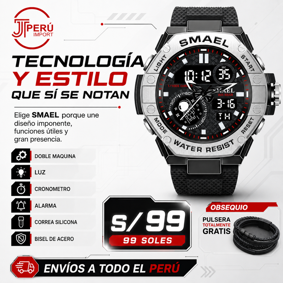 SMAEL 8068 SILVER BL