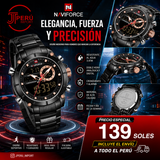 NAVIFORCE 9163 AZUL Y NEGRO TIKTOK