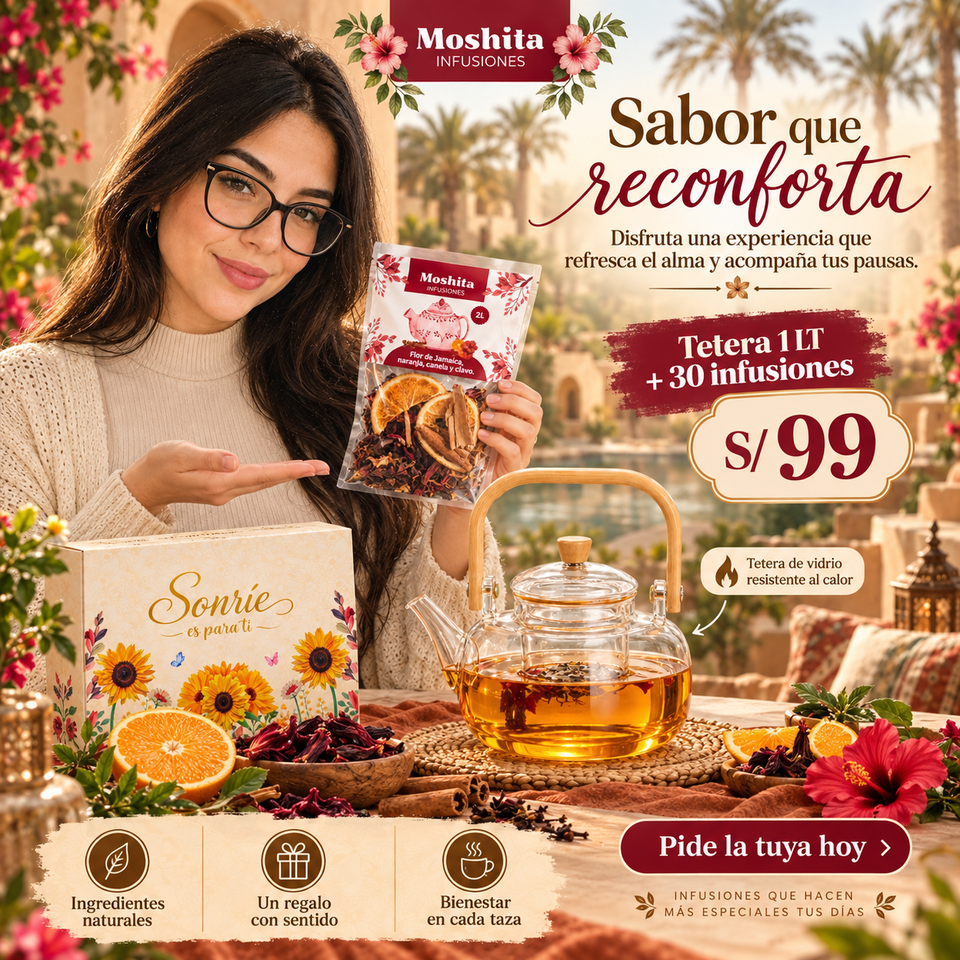 TETERA 1LT RESISTENTE + 30 INFUSIONES