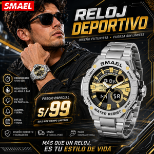 SMAEL 8090 SILVER GOLD