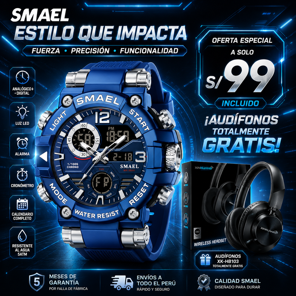 SMAEL 8110 VARIOS + AUDIFONOS