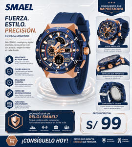 SMAEL 8113 AZUL GOLD ROSE