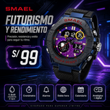 SMAEL 8068 Black and purple