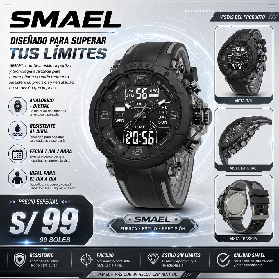 SMAEL 8140 BLACK