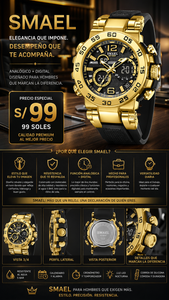 SMAEL 8106 GOLD BLACK