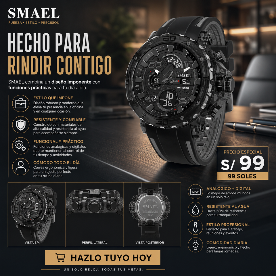 SMAEL 8136 BLACK