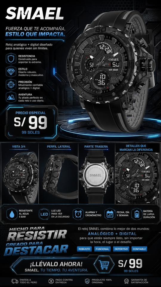 SMAEL 8136 BLACK