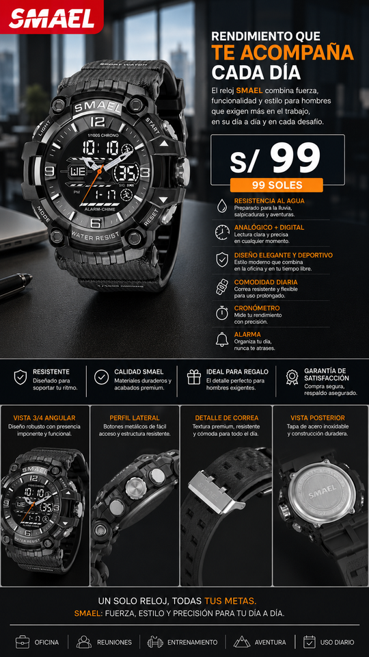 SMAEL 8092 BLACK