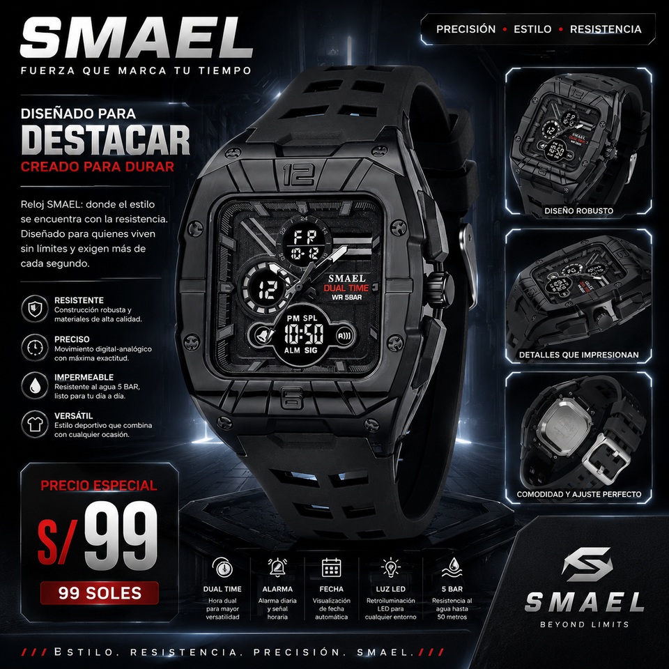 SMAEL 8135 BLACK
