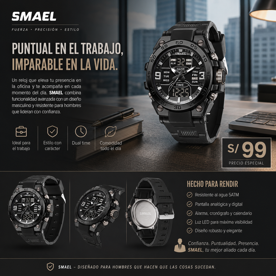 SMAEL 8138 BLACK