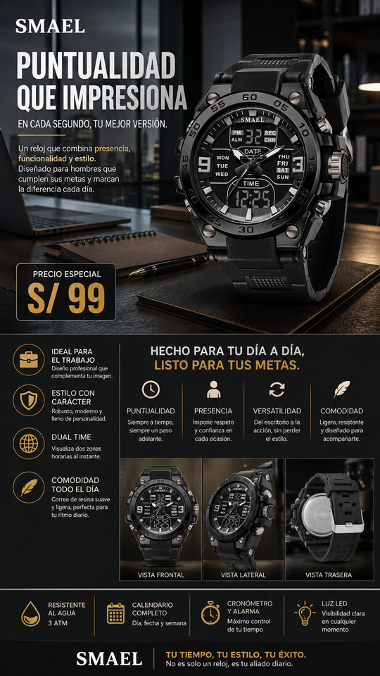 SMAEL 8138 BLACK
