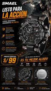 SMAEL 8110 GOLD BLACK
