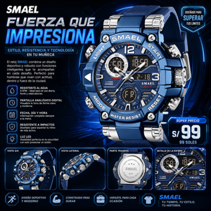 SMAEL 8110 SILVER BLUE