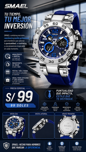 SMAEL 8106 SILVER BLUE