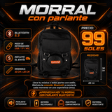 MORRAL CON PARLANTE BLUETOOTH