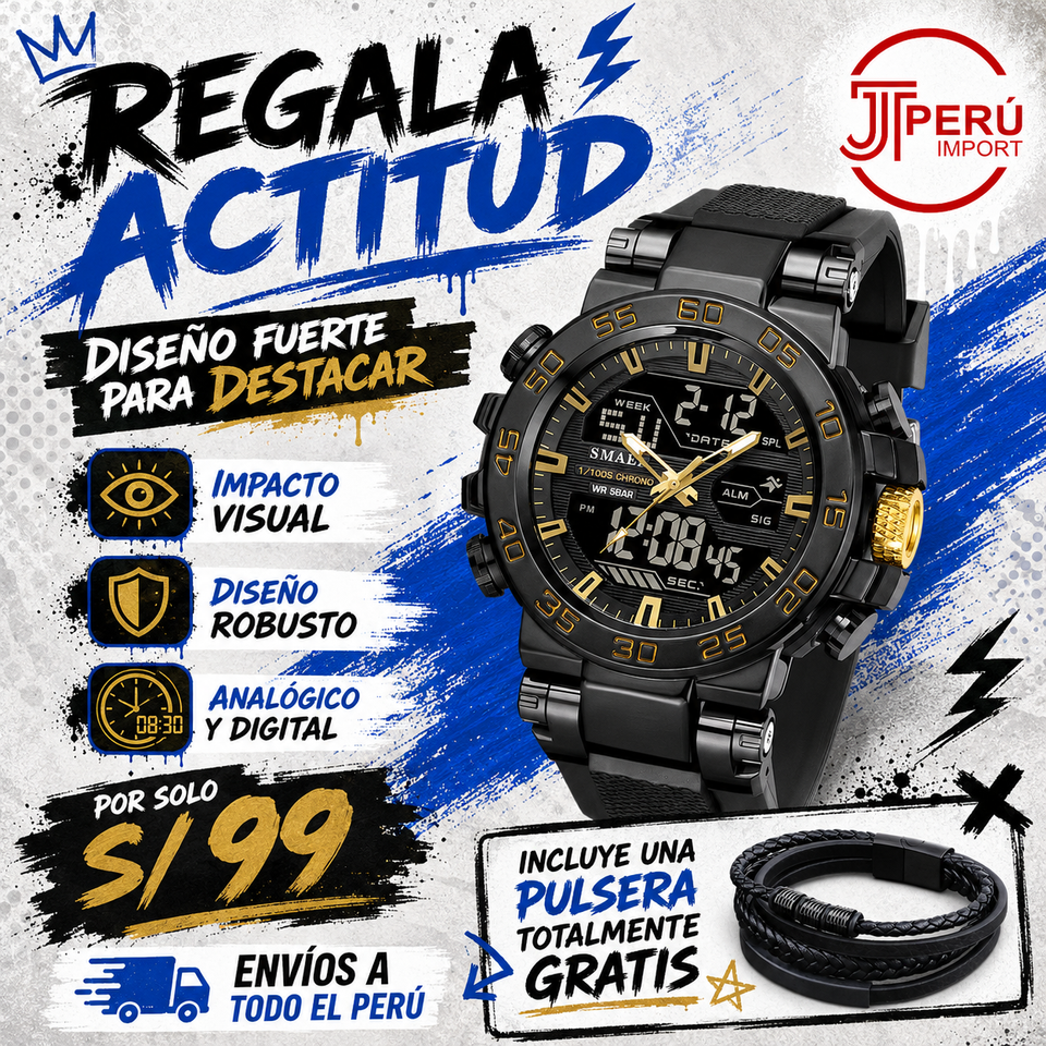 SMAEL 8139 BLACK GOLD