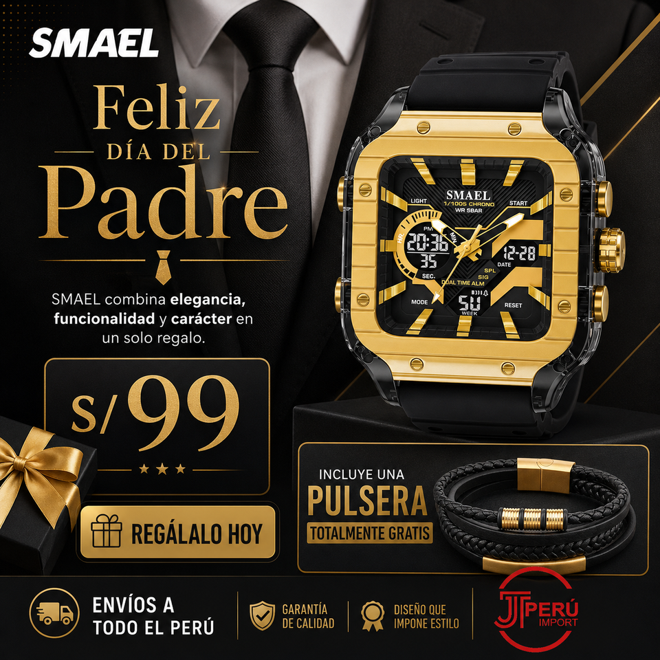 SMAEL 8133 GOLD BLACK