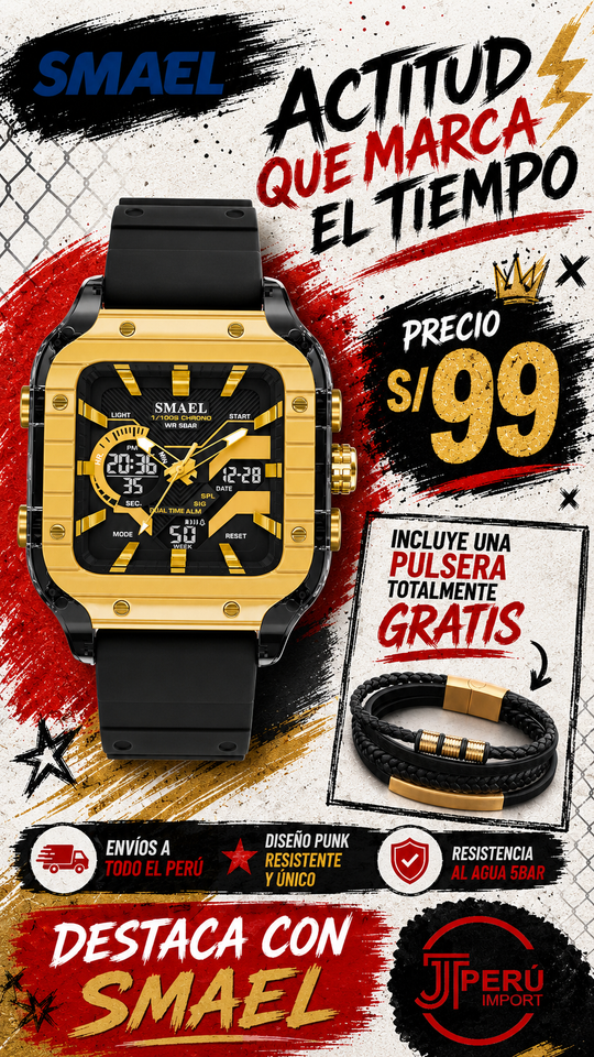 SMAEL 8133 GOLD BLACK