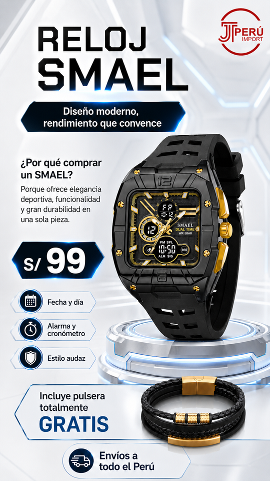 SMAEL 8135 GOLD BLACK