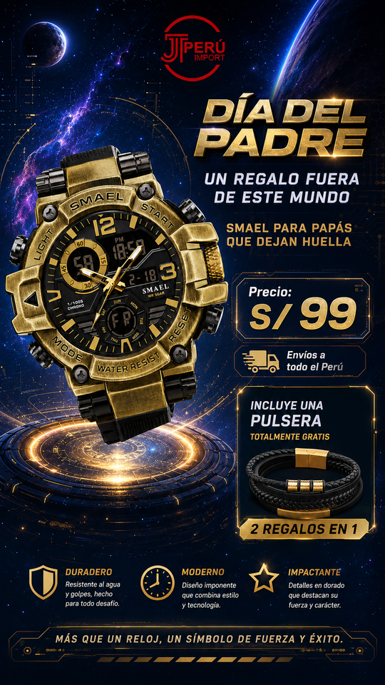 SMAEL 8110 GOLD BLACK