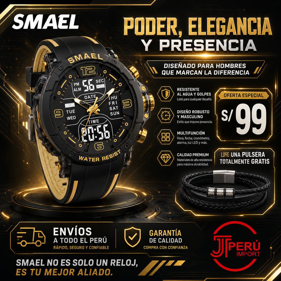 SMAEL 8140 GOLD BLACK