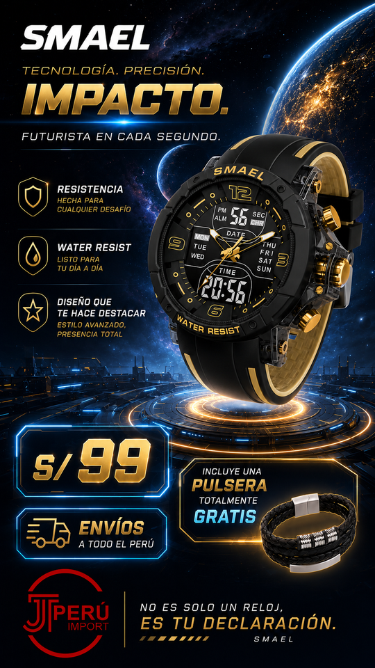 SMAEL 8140 GOLD BLACK