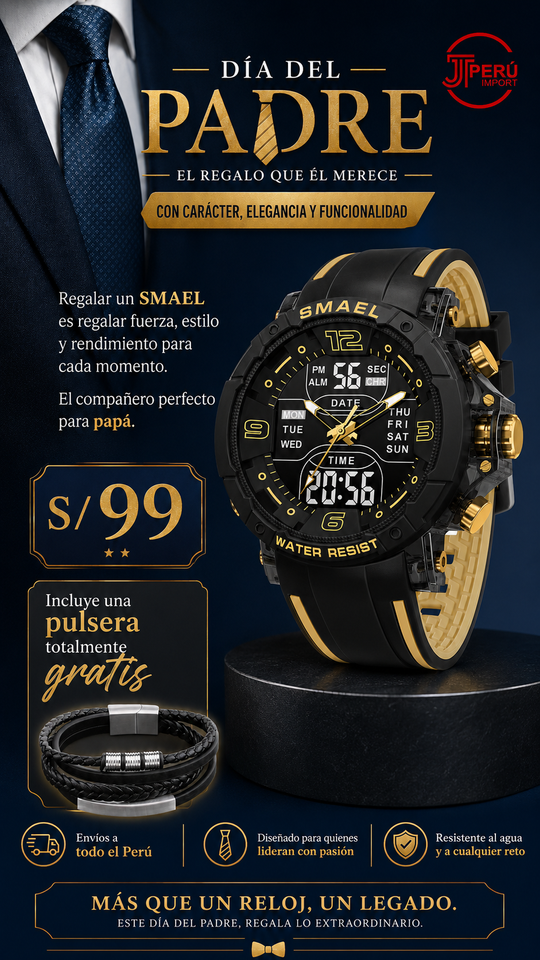 SMAEL 8140 GOLD BLACK