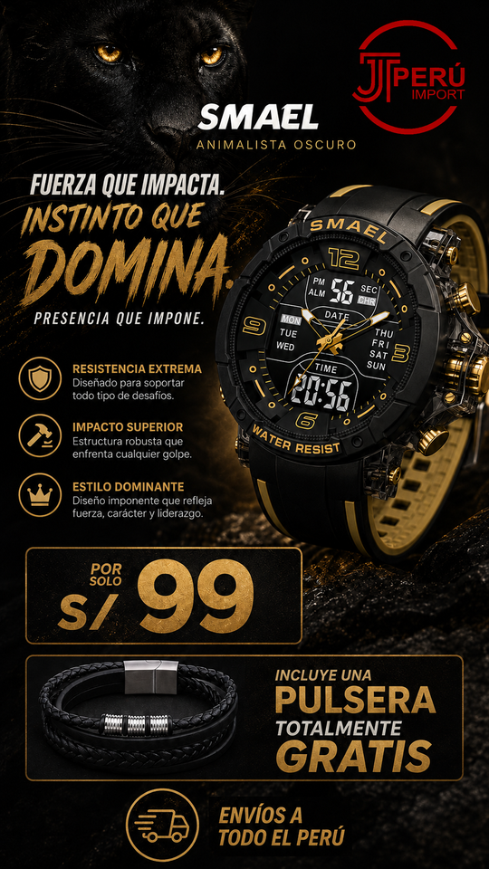 SMAEL 8140 GOLD BLACK