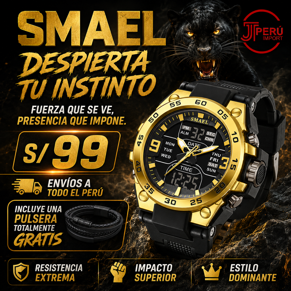 SMAEL 8138 GOLD BLACK