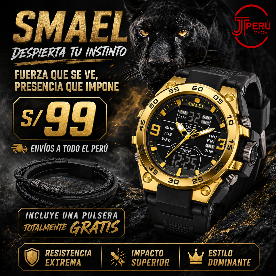 SMAEL 8138 GOLD BLACK