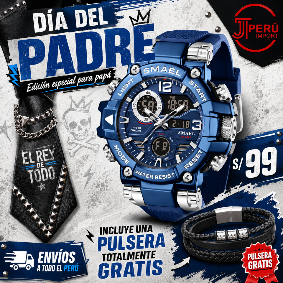 SMAEL 8110 SILVER BLUE