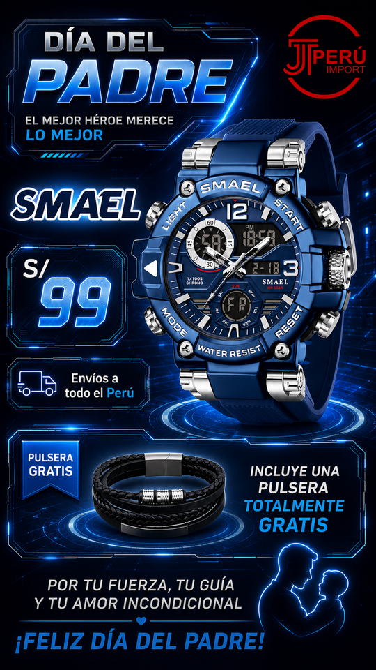 SMAEL 8110 SILVER BLUE