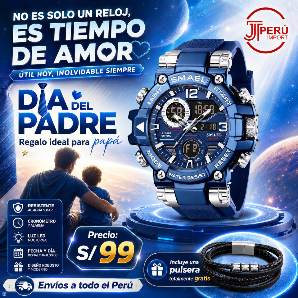 SMAEL 8110 SILVER BLUE