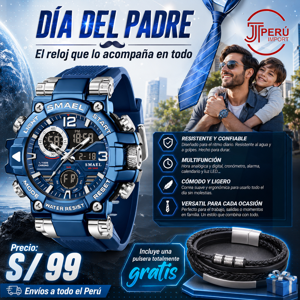 SMAEL 8110 SILVER BLUE