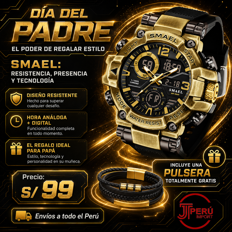 SMAEL 8110 GOLD BLACK