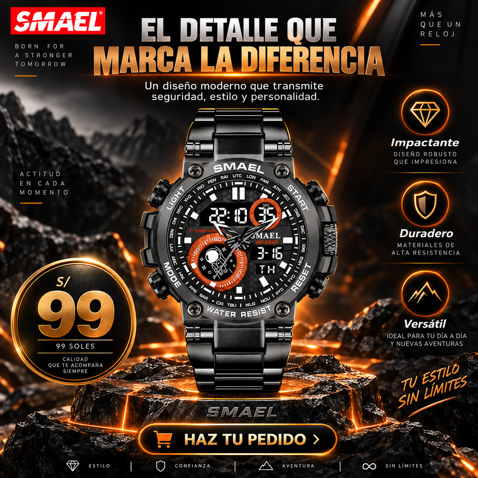 SMAEL BLACK 8095