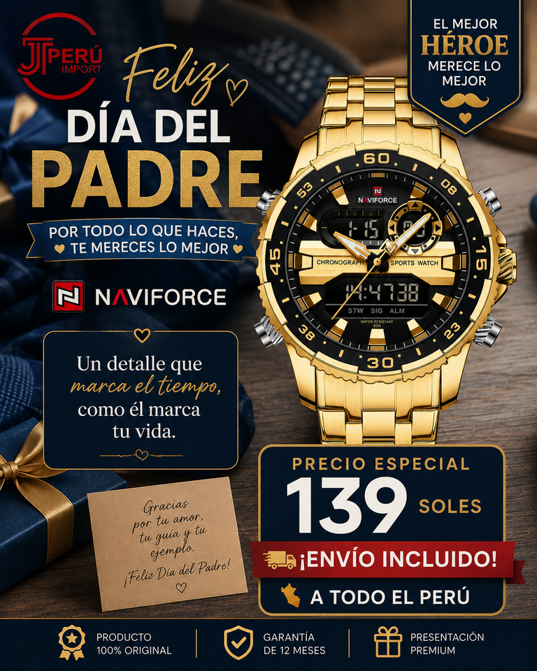 NAVIFORCE 9234 GOLD BLC