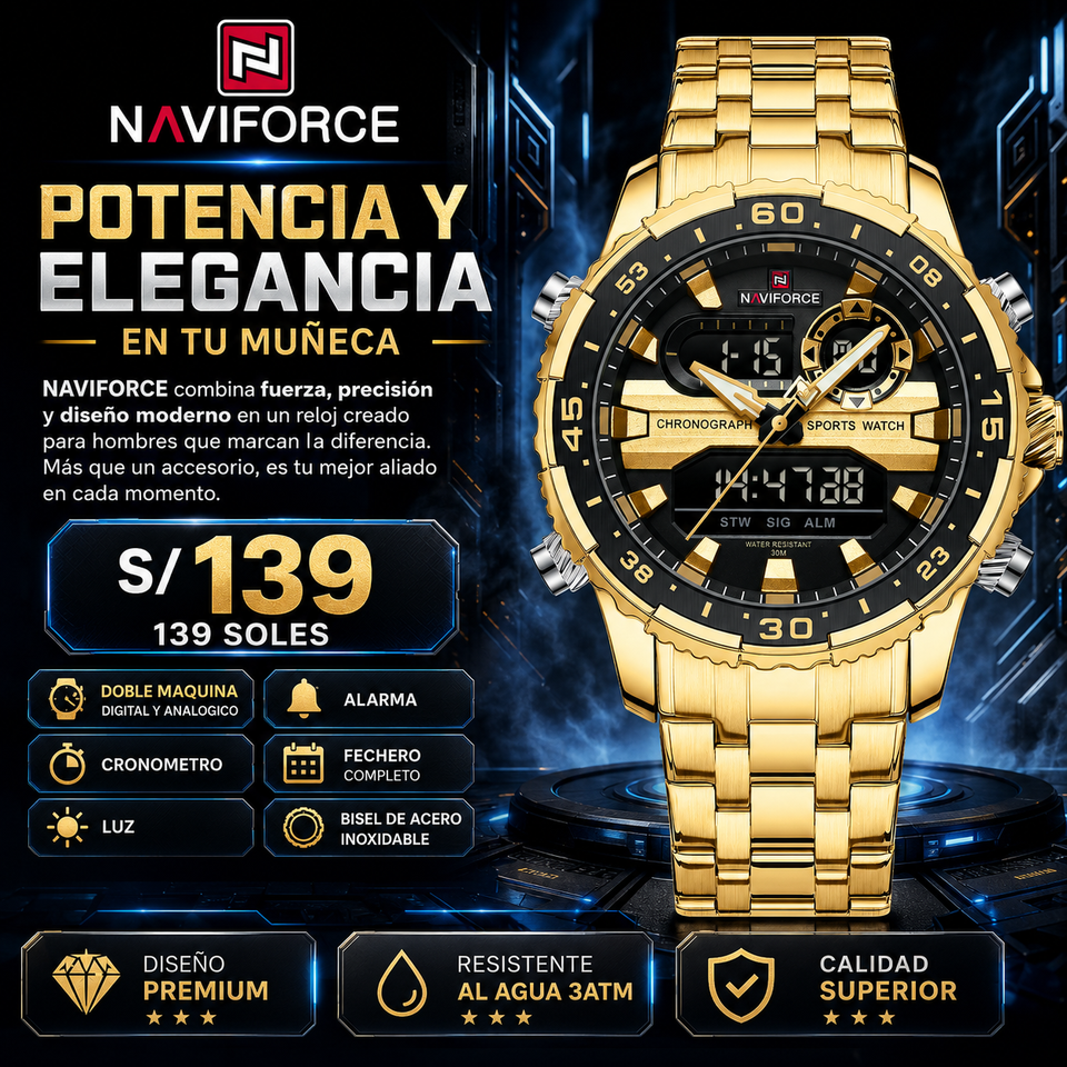 NAVIFORCE 9234 GOLD BLC