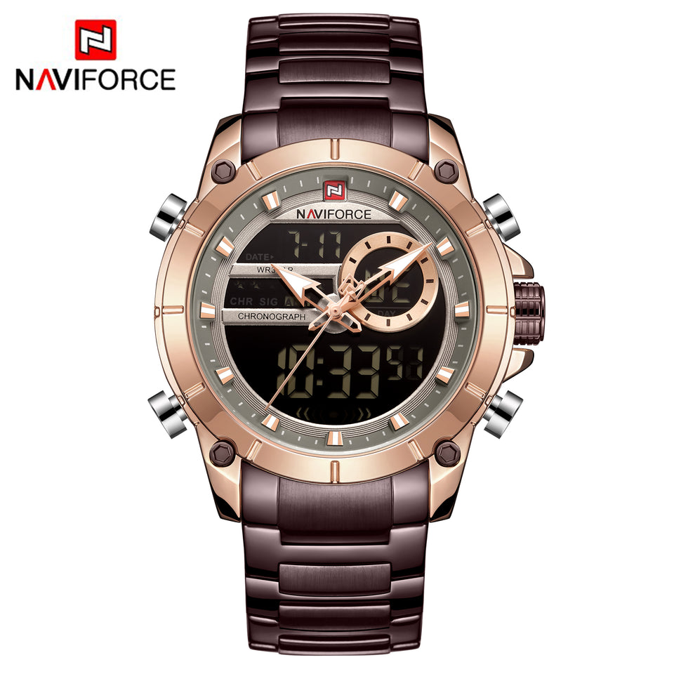 NAVIFORCE 9163 MARRON