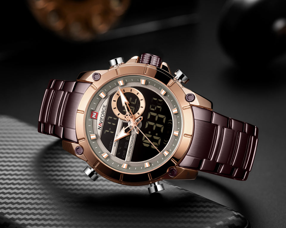 NAVIFORCE 9163 MARRON