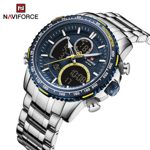 NAVIFORCE 9182 AZUL SILVER