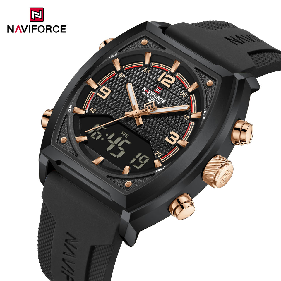 NAVIFORCE 9242 BLACK GOLD ROSE