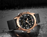 NAVIFORCE 9153 BLACK GOLD ROSE