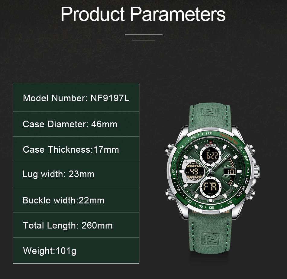 NAVIFORCE 9197 GREEN