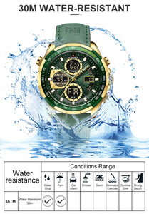 NAVIFORCE 9197 GOLD GREEN