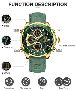 NAVIFORCE 9197 GOLD GREEN