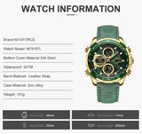 NAVIFORCE 9197 GOLD GREEN